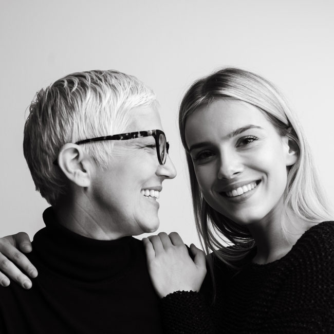 Photo of mother smiling at daughter